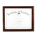 DAX Award Plaque, Wood/Acrylic Frame, Fits Up To 8.5 x 11 Inches, Walnut (N15818T)
