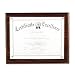 DAX Award Plaque, Wood/Acrylic Frame, Fits Up To 8.5 x 11 Inches, Walnut (N15818T)