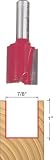 Freud 08-166 7/8-Inch Diameter by 1-Inch Double Flute Straight Router Bit with 3/8-Inch Shank