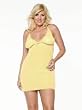 Plus Size Womens Sexy Pajamas Sunshine Yellow Chemise