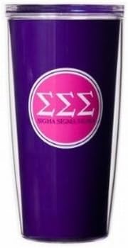 Signature Tumbler Sigma Sigma Sigma 16oz Tumbler With Lid