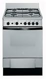 60cm Gas Single Cavity Cooker c/w 4 Burner Gas Hob Stainless Steel (K6G210XG_SS)