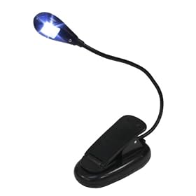 7dayshop Clip-On LED Reading Light in Eco Packaging - Perfect for Amazon Kindle / Kindle Touch / Kobo / Books / Laptops / Maps / Music stands, the list goes on!
