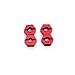 ST Racing Concepts ST1654R Aluminum Hex Adapters for Slash 4x4 (Red)
