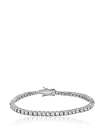 Shiny Cristal Pulsera  plata de ley 925 milésimas rodiada / Blanco