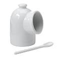 BIA White Salt Pig with Spoon