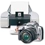 Canon EOS Digital Rebel XT Digital SLR with Canon EF-S 18-55mm f/3.5-5.6 lens and Pixma iP6220 Printer