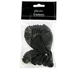 Paperchase 12 Pearlised Balloons. Ink Black Design