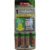 GE/Sanyo - Slim AA 1 Hour Charger with 4 AA Batteries
