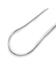 0.8mm Nickel Free Italian Sterling Silver Chain Necklaces 8 Sided Snake 020 Gauge Chain ( Available Length 16"~30")