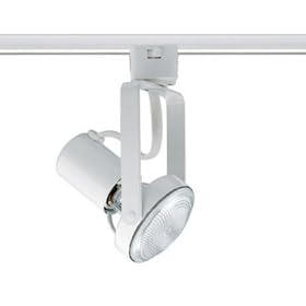 Juno Lighting T687WH Trac-Master Front Lamping Gimbal Line Voltage PAR20 Lampholder, White by Juno
