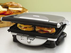 DeLonghi Retro Collection Panini Grill, Black & Stainless Steel.