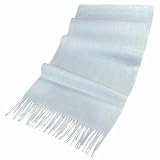Basile Extra-Soft Baby Blue Cashmere Long Scarf