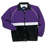 Sport-Tek - Colorblock Nylon Jacket Purple/White/Black-L