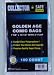 Golden Age Comic Book Bags w/Resealable Tape (Qty = 1 pack of 100)