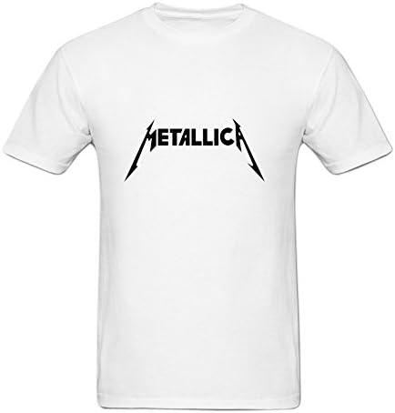 Angelaha Fashion Customed Metallica Logo T Shirt For Men XXXL White