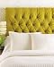 Old Hickory Tannery Chartreuse Tufted Headboard Queen