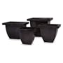 Boxed Edge Planters - Set of 4 (Oil Rubbed Bronze) (See Description)