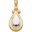 14Kt. Two Tone Gold. Fashion Pendant