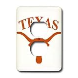University - Texas Longhorn - Light Switch Covers - 2 plug outlet cover