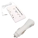GTMax White USB Car Charger Adapter + White Car Stereo Audio Cassette Tape Adapter for Verizon CMDA & AT&T GSM Apple Iphone 4G , Ipod Touch iTouch 4G 4th , Apple Ipod Classic 160GB 120GB 80GB