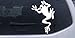Frog Animals Car Window Wall Laptop Decal Sticker -- White 3in X 4.3in