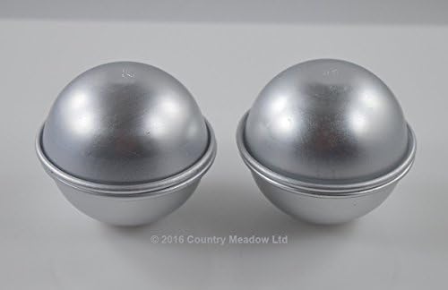 2" Molds for Bath Fizzies / Bath Bombs ~ 4 Pieces = 2 Complete Molds ~ 2 Inch Diameter (5 cm)