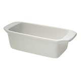 Chantal Ceramic 1-1/2 Quart Classic Loaf Pan, White