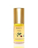 Amrita Aromatherapy: Organic Rose Essential Oil Perfume, 100% Natural & Alcohol-Free (5ml - Roll On Applicator)