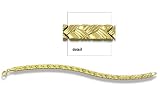 14kt gold braided link bracelet 71/2
