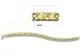 14kt gold braided link bracelet 71/2
