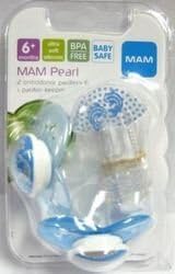 Mam 6Mth Pearl Sili Pacifier Case Pack 20