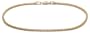 14k Yellow Gold 2mm Square Bead Anklet, 9"