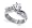 Rhodium Plated .925 Sterling Silver Band Round Cut Cubic Zirconia Ring Size 5