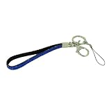 Sparkling Beads Wristlet Wrist Strap for Key / Cell Phone / Camera - Jeweled - Royal Blue