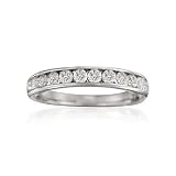 .75 ct. t.w. 10-Stone Diamond Wedding Ring In 14kt White Gold