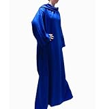 Linens Limited Adult Fleece Snuggle Wrap Blanket, Blue
