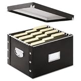 Snap-N-Store Snap Together File Box, Letter/Legal Size, Glossy Black (SNS01536)