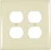 Tools & Hardware : Pass & Seymour #TPJ82ICC10 Ivory 2G Double DPLX Plate