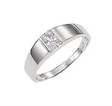 R&T - 70213 - Bague Femme - Argent 925/1000 -  2.15 Gr - Oxydes de Zirconium - Blanc