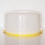 Tupperware Round Cake Taker W/yellow Base