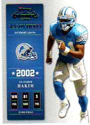 Click here for 2002 Playoff Contenders 69 Az-Zahir Hakim Lions(Fo... prices