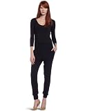 BCBGeneration Womens Waistband Jumpsuit, Black, Medium