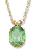 14KT Ladies 2.00CT Peridot Pendant - B0002CVNK2