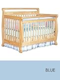 Emily Crib in Baby Blue (footboard for full-size incl.) Pine Wood - Free Shipping