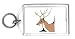 Keychain with head, buck, deer, brown, antlers