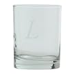 Block Monogram Double Old Fashioned Set of 4 - L