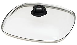 Swiss Diamond Accessory Square Cover for 11-Inch Grill, Casserole, or Square Saute Pan