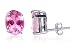 Adorning Oval Pink Topaz Gemstone .925 Sterling Silver 9 MM X 7 MM Stud Post Earrings