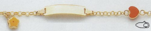 14kt Yellow Gold 6 Child ID Bracelet   DCID85 6